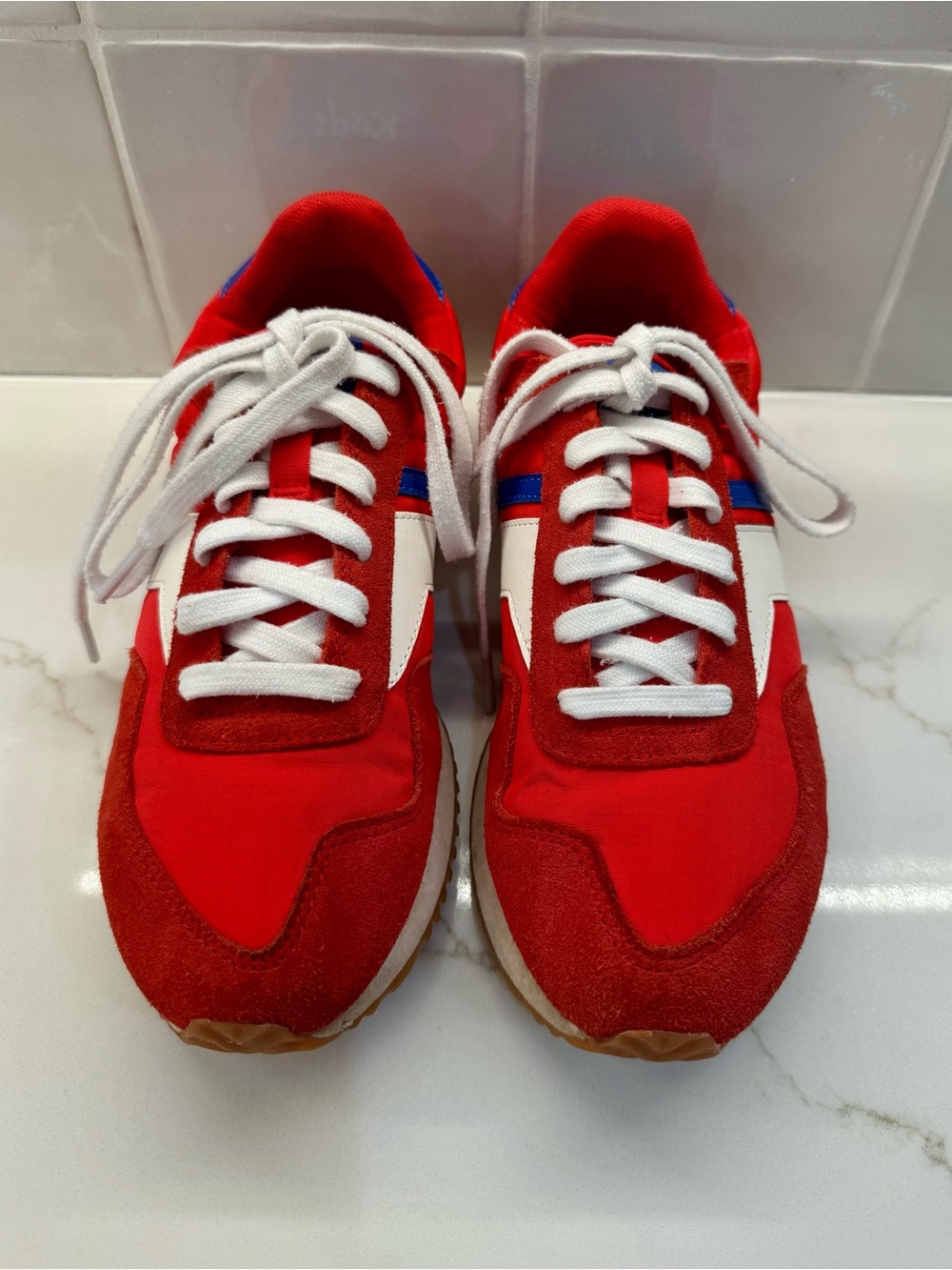 Red Retro Runner Sneakers